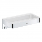 Lentynėlė dušo Grohe Start Cube chromo/balta spalva 